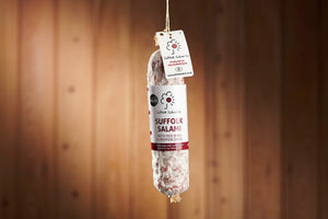 Small Suffolk Salami with Red Wine & Cracked Black Pepper 220g
