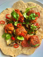 Moroccan Turkey and Chorizo Meatballs