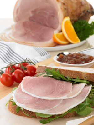 Sliced Honey and Mustard glazed ham